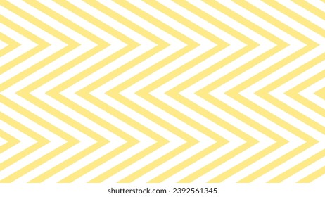 Fondo de patrón geométrico de onda zigzag amarillo y blanco