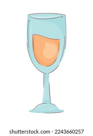 yellow wine cup drink icon