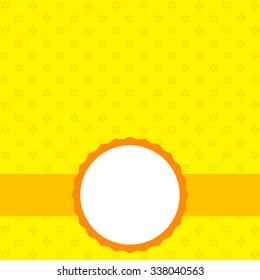 Yellow Winter holiday background with space for text