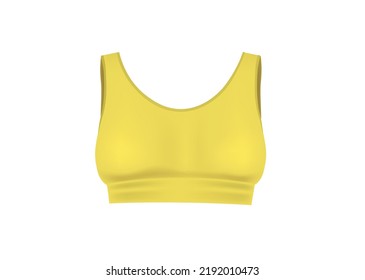 Yellow woman top. vector illustration