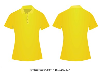 yellow polo t shirt women's