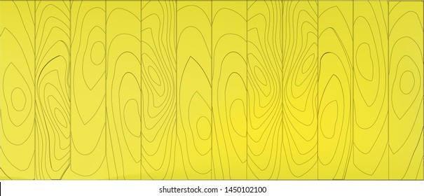 Yellow wood panels arranged in the background