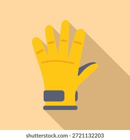 Yellow work glove protecting a worker's hand, essential safety gear for construction and industrial jobs