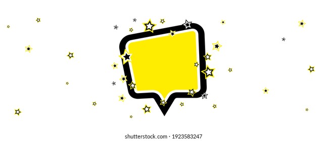 yellow writing space on white background.	