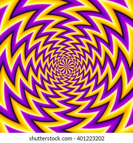 Yellow zigzags (spin illusion)