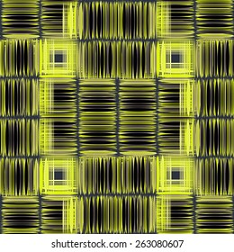 Yellow-black  background with the effect of 3 D.Seamless.