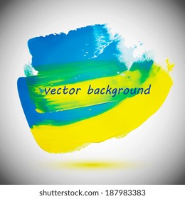 Yellow-blue backgrounds of Ukraine, grunge vector illustration