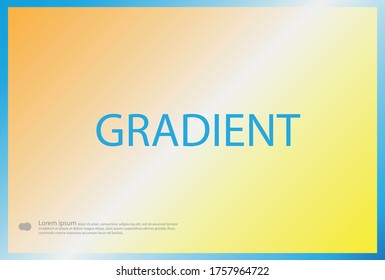 Yellow-blue gradient background with a frame for your advertisement.