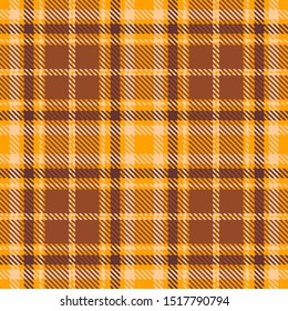 Yellow,Brown and Beige Tartan Plaid Scottish Seamless Pattern. Texture from tartan, plaid, tablecloths, shirts, clothes, dresses, bedding, blankets and other textile.