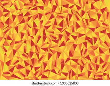 yellow,brown,orange and red triangle background design.