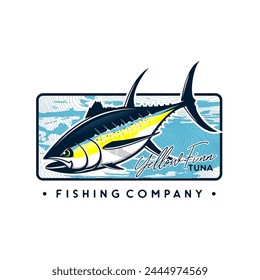 Yellowfin Tuna Art Template. Unique and fresh yellowfin tuna Artwork. great to use as your yellowfin tuna fishing shirts. 