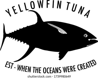 Yellowfin Tuna EST Vector Logo 