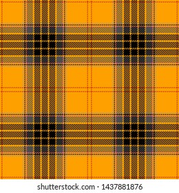 Yellow,Gray,Black and Red  Tartan Plaid Scottish Seamless Pattern.  