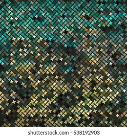 Yellow-green abstract mosaic background. There is a variant in a vector.