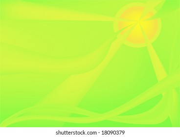 Yellow-green background