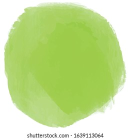 Yellow-green circle in watercolor style