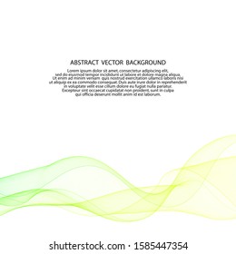 yellow-green colors. colorful background. vector lines. abstract wave