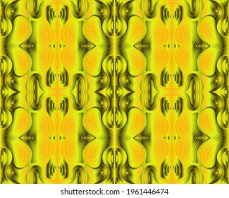 Yellow-green waves in the pattern. Use it for textures and for design.