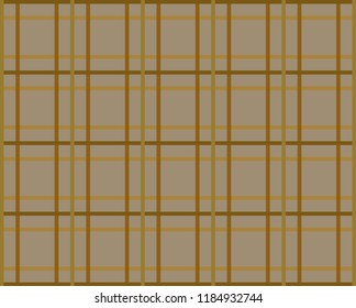 Yellowish gray tablecloth with yellow lines.