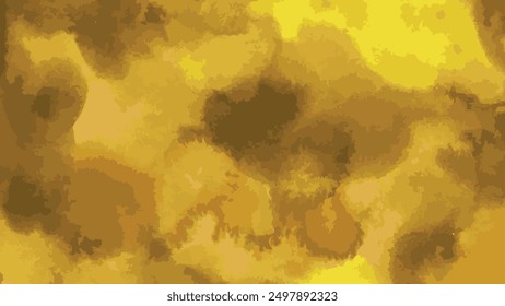 Profundidad textural amarillenta y abstracción artística en diseños modernos de acuarela