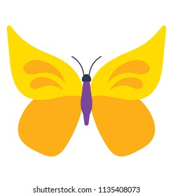 
A yellowish toned indian leafy structured butterfly designed in a tattoo icon 
