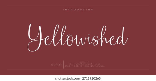 Yellowished é um roteiro escrito à mão, divertido, com uma personalidade brilhante e alegre.