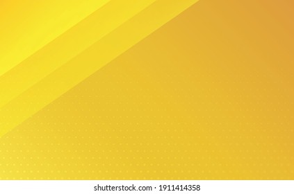 Yellow-orange abstract background of lines and dots - Vector illustration