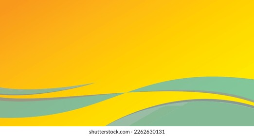 fondo de gradación amarillo-naranja con un marco azul claro debajo
