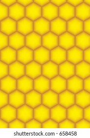 Yellow/Orange Honeycomb Vector