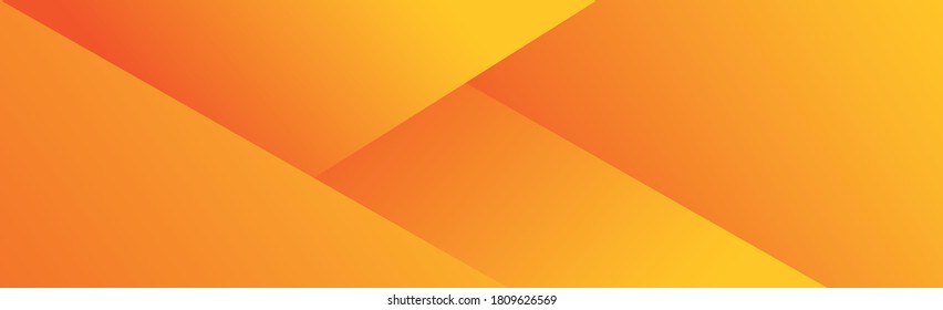 Yellow-orange panoramic background with lines - Vector