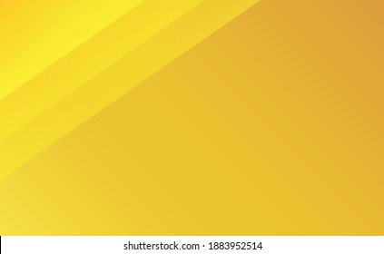 Yellow-orange panoramic background with lines - Vector illustration