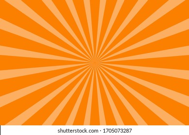 Yellow-orange sunshine colorful vector background. Abstract orange wallpaper for banner, ad, social media and template. Stock vector illustration.