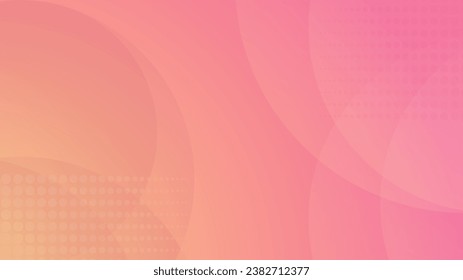 Yellow-pink gradient with white curved lines. Background for banner, poster, screensaver, scenery and creative idea
