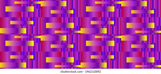 Yellow-purple rectangles on red squares. For illustrations and textures.