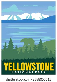 Yellowstone National Park with beautiful natural views