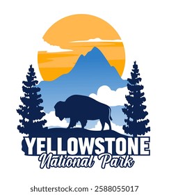 Yellowstone National Park with beautiful natural views