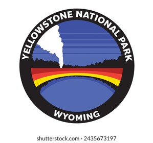 Yellowstone National Park Montana Vector Logo