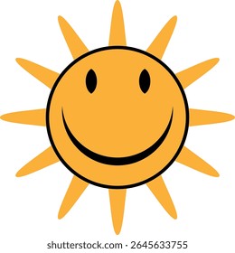 Yellow,sun and sunlight. Hot solar energy for tan. Vector sign,yellow sun iconSun simple icons collection. Vector illustrationYellow sun icon set, sunshine and solar glow,