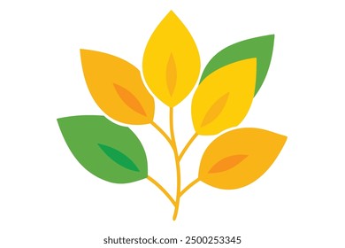 Yellowwood Leaf Color Art Perfect for Nature Inspired Home Decor