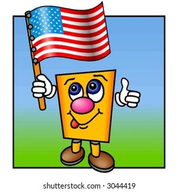 'Yelly' With the Stars and Stripes, Breaking the Frame.