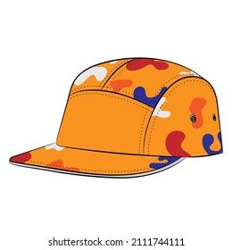 vector de retorno de la tapa de color amarillo