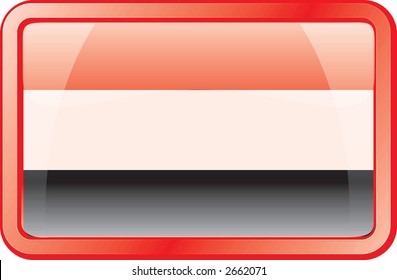Yemen Flag Button. Flag icon.