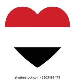 Yemen flag. Flag of Yemen. Isolated