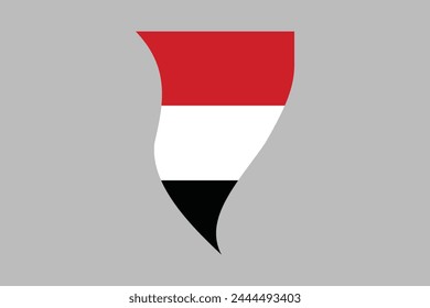 Yemen flag, The flag of Yemen, Yemen national flag, Yemen flag vector illustration
