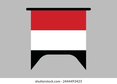 Yemen flag, The flag of Yemen, Yemen national flag, Yemen flag vector illustration
