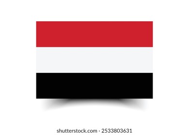 Yemen flag official colors and proportion digital vector illustration