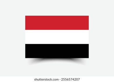 Yemen flag official colors and proportion digital vector illustration