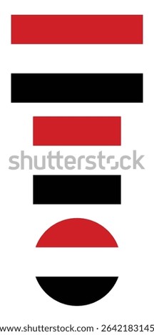
Yemen flag PNG vector. Yemen square and round icon isolated on transparent PNG background. Yemen flag icon.

