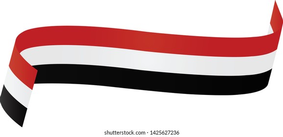 Yemen  flag. Simple vector Yemen flag