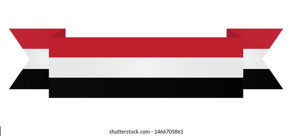 Yemen  flag. Simple vector Yemen flag